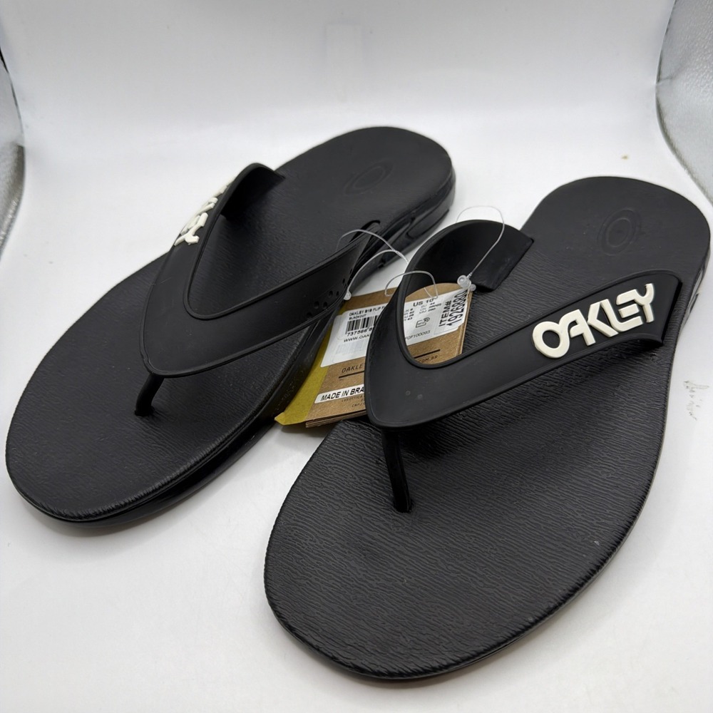 Oakley Men's Flip-Flop Sandals Black Size 10 Brand New with Tags